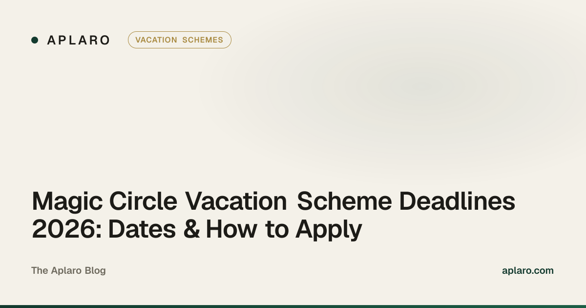 Magic Circle vacation scheme deadlines 2026 — an Aplaro guide for aspiring solicitors